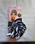DW FLOWER SILKY TURBAN LEOPARD