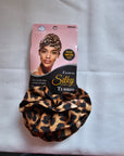 DW FLOWER SILKY TURBAN LEOPARD