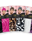 DW FLOWER SILKY TURBAN LEOPARD