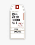 Bare & Natural, 14" Deep 7A Natural Black