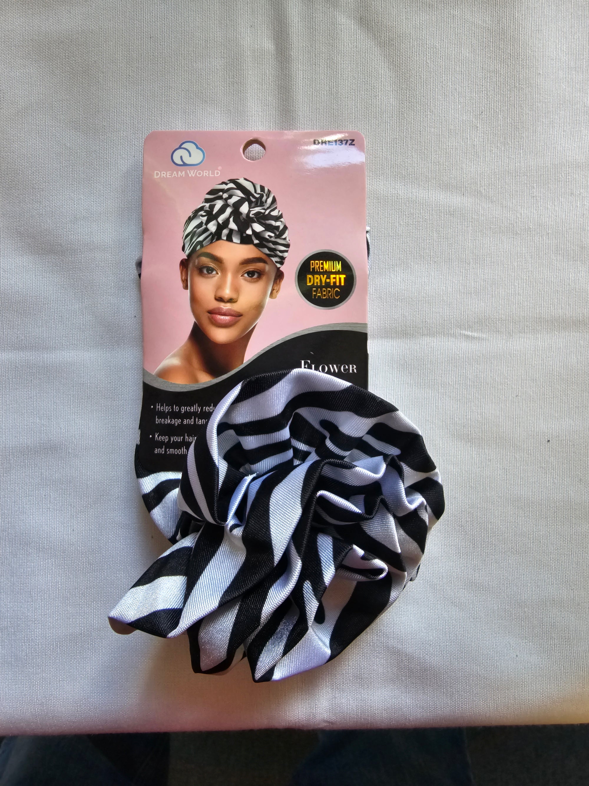 DW FLOWER SILKY TURBAN LEOPARD