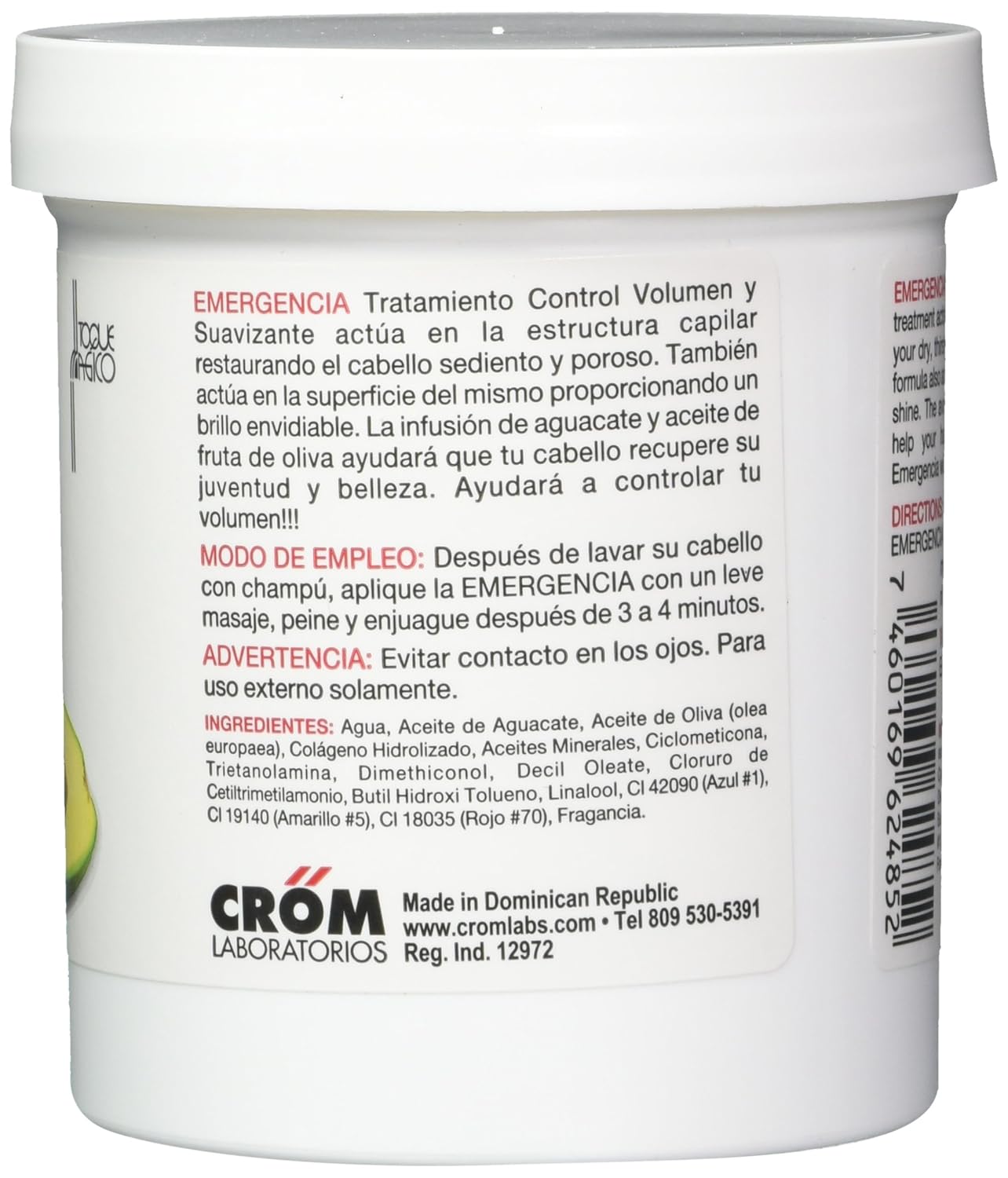 EMERGENCIA VOLUME CONTROL TREATMENT 16oz AVOCADO